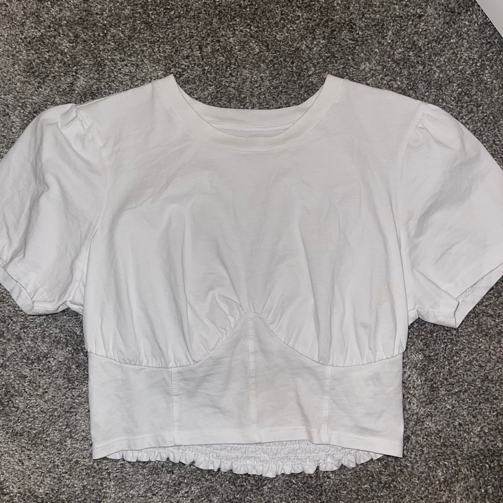 Grlfrnd white top. Size small